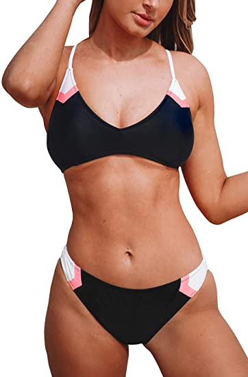V Neck Lace Up Bikini V Neck Lace Up Bikini