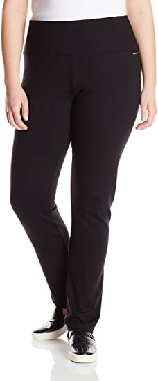 Ponte Back Pkt Straight Leg Pant Plus-Size - WF Shopping