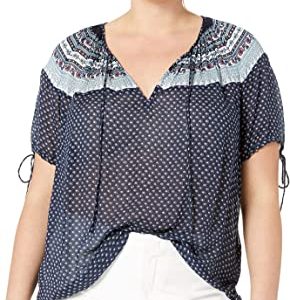 Tie Sleeve Peasant Top