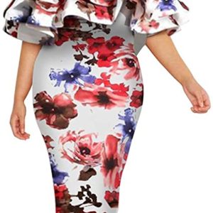Floral Print Plus Size