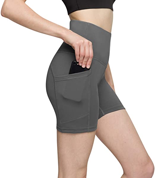 Squat Proof High Waist Cropped Yoga Shorts WF Shopping