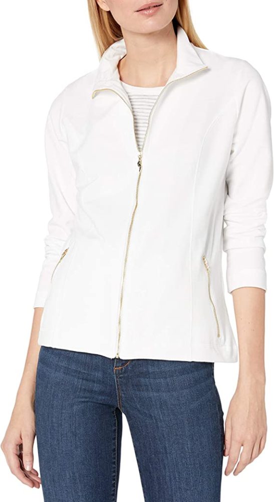 Women's Long Sleeve Zip Up Jacket WF Shopping