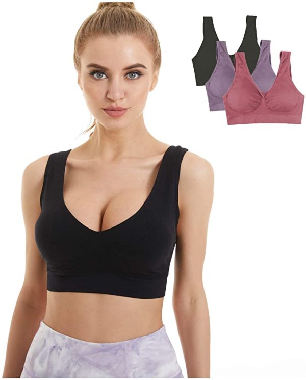 Removable Pads Seamless Workout Gym Yoga Bra WF Shopping