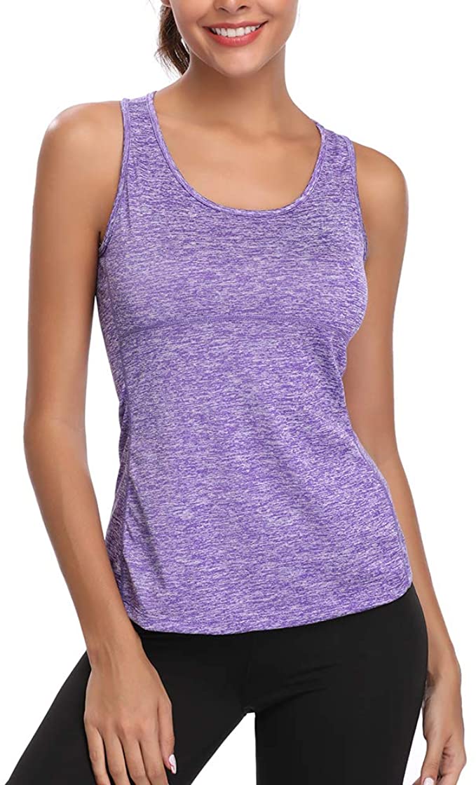 Racerback Tank Tops Workout Dry Fit Tops for Women - WF Shopping