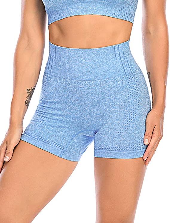 High Waisted Running Athletic Yoga Gym Shorts - WF Shopping