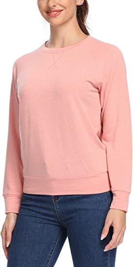 Crew Neck Pullover Tops - WF Shopping