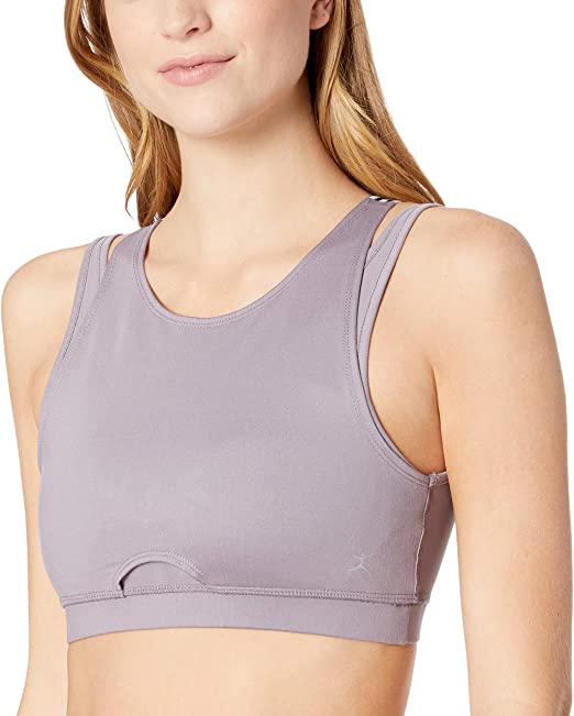 High Neck Criss Cross Back Sports Bra WF Shopping