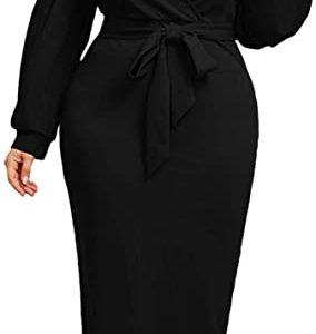 V Neck Belted Bodycon