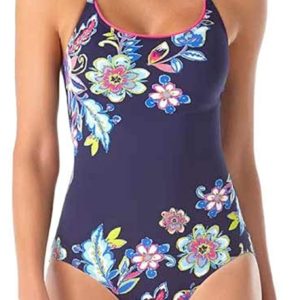 Shirred Maillot Swimsuit