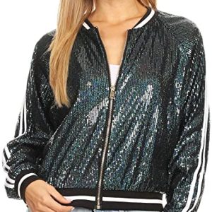 Sequin Bomber Jacket