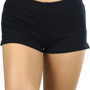 Solid Print Yoga Shorts