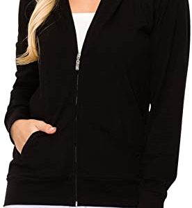 Zip-up Plain Hoodie