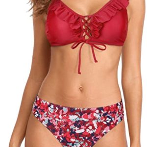 Two Piece Retro Padded