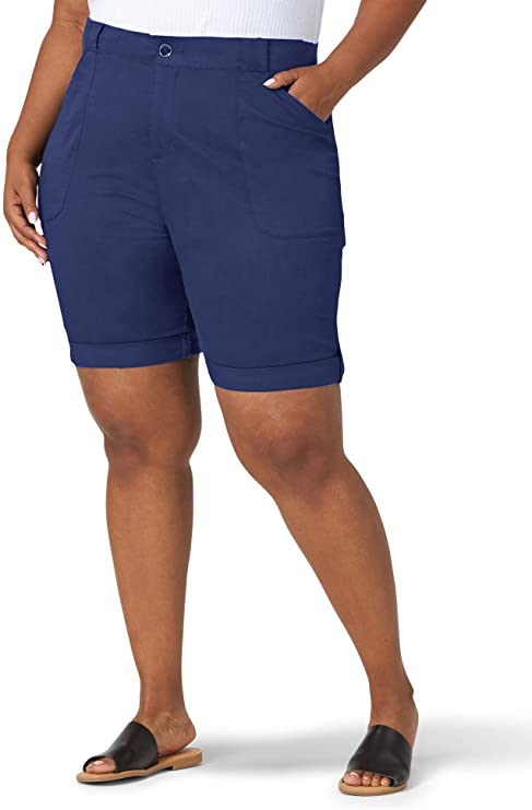 Women's Plus Size Flex-to-go Relaxed Fit Utility Bermuda Short - WF Shopping