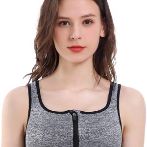 Sports Bra with Front Zip