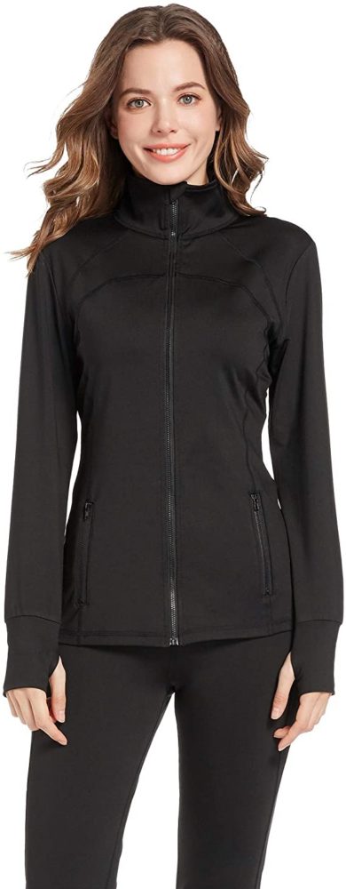 womens half zip running jacket