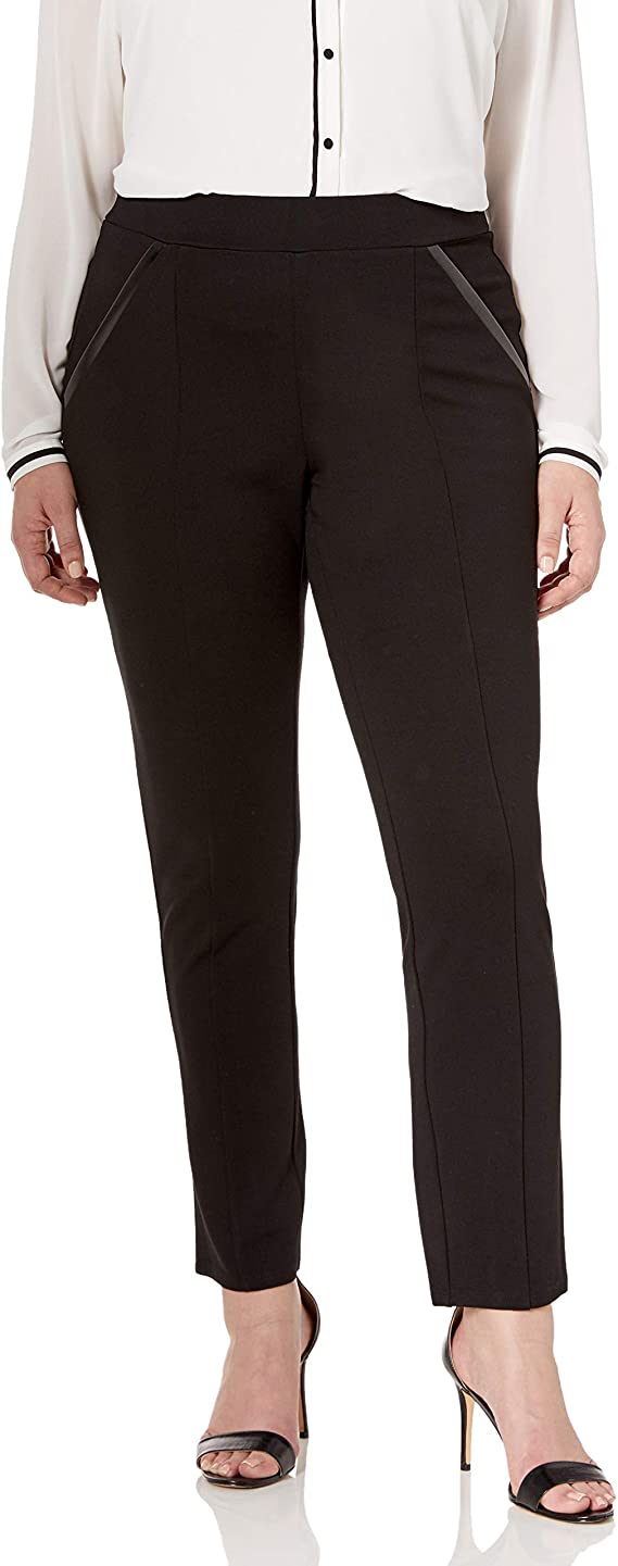 Women's PlusSize Ponte Comfort Fit Slim Leg Pants WF Shopping