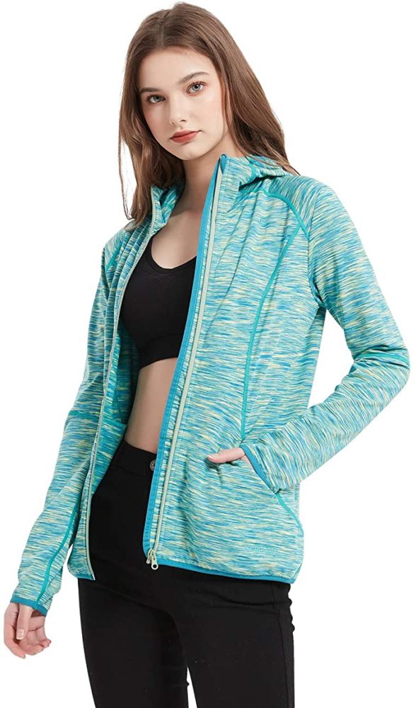 Athletic Jacket Womens Full Zip Workout Active Hooded WF Shopping