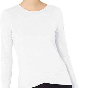 Long-Sleeve Cross-Front