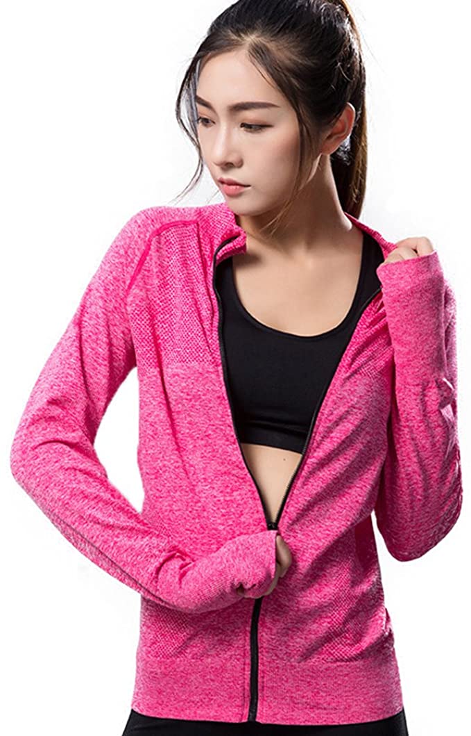 Women's Running Sports Jackets Full Zip Activewear - WF Shopping