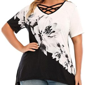 Plus Size Floral Tee