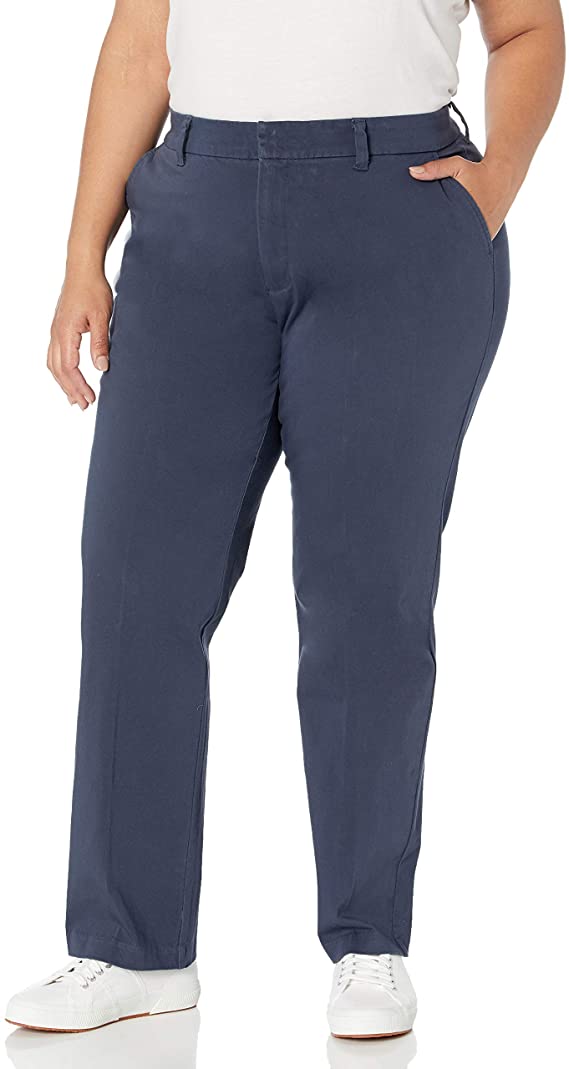 Dickies Women's Perfect Shape Straight Twill Pant 
