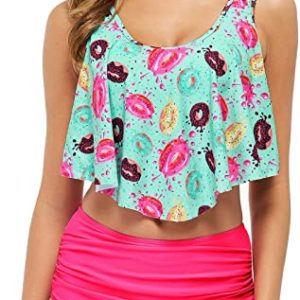 Swimsuit Ruffled Halter