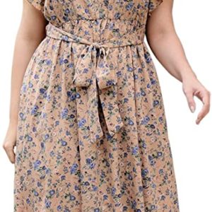 Plus Size Floral Print