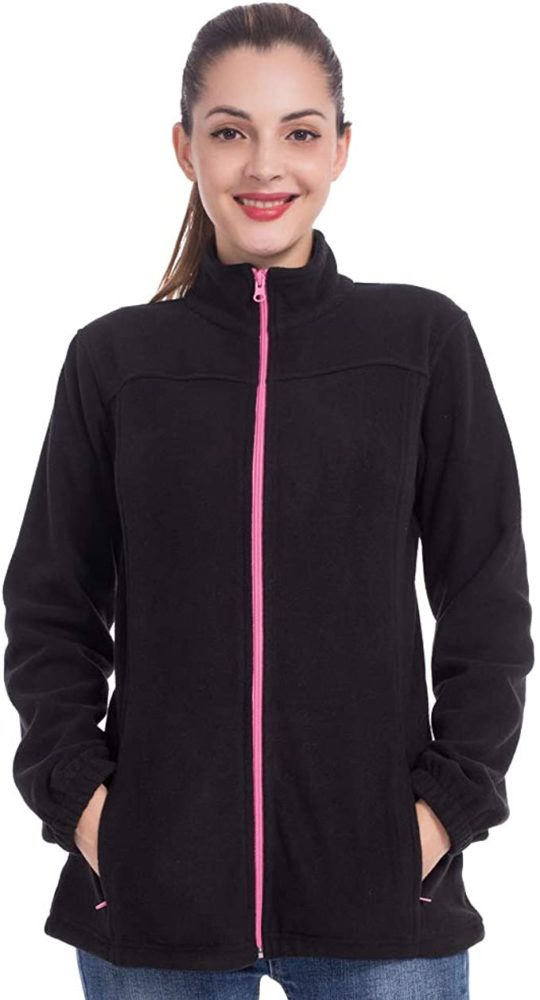Fleece Jackets Women Polar Full Zip Winter Fall WF Shopping