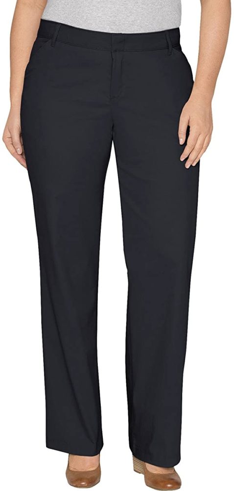 Women's Plus-Size Relaxed Straight Stretch Twill Pant - WF Shopping