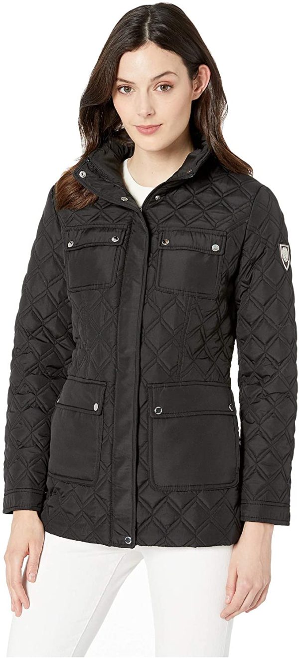 Vince Camuto womens Patch Pocket Quilted Jacket - WF Shopping