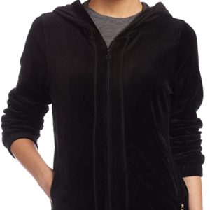 Hooded Velour Jacket