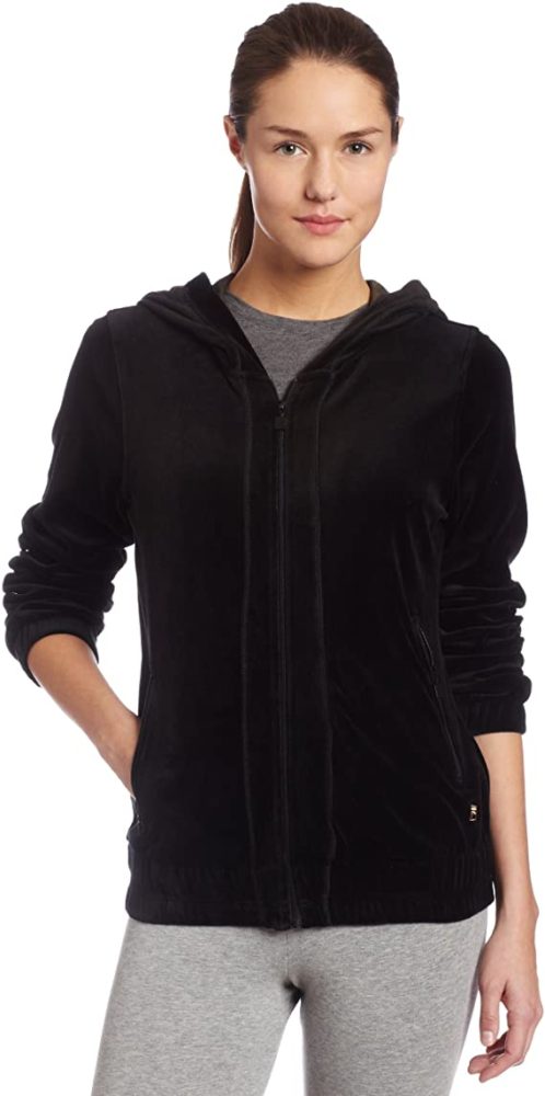 Fila Women's Hooded Velour Jacket - WF Shopping