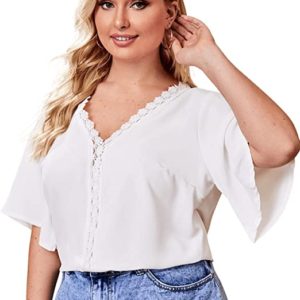 Plus Size Casual V Neck