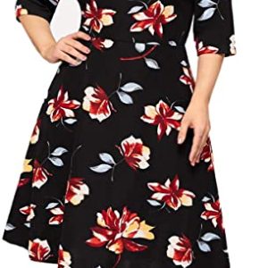 Plus Size Elegant Floral