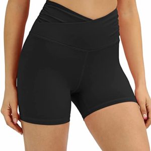 Cross Waist Yoga Shorts