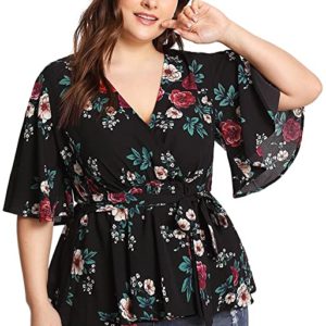 Plus Size Floral Print