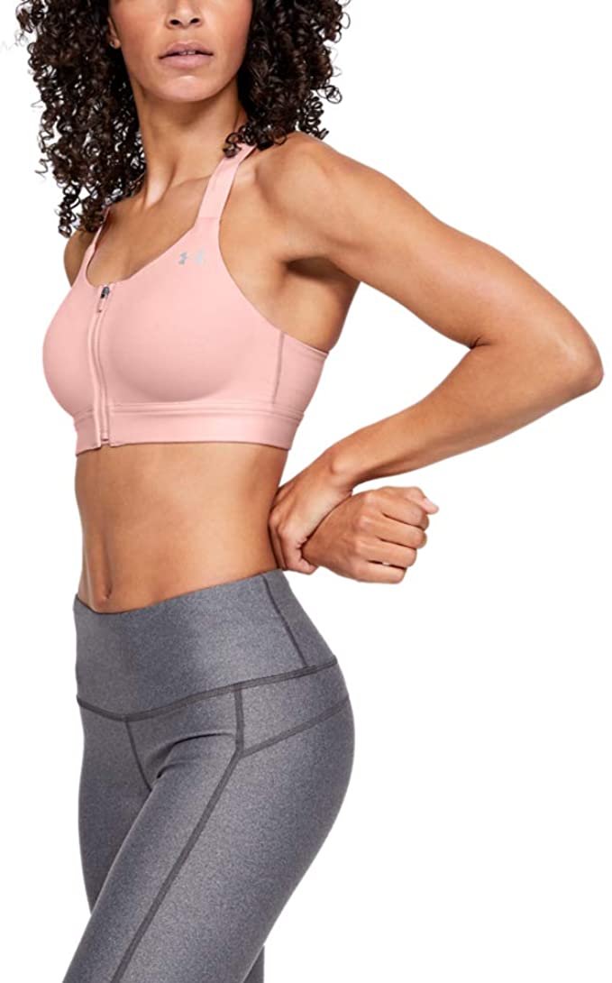 Women's Front-Zip Sports Bra, Perfect For Running, Yoga, Fitness Comfortable And Seamless, Wireless Push Up Vest P 36401748