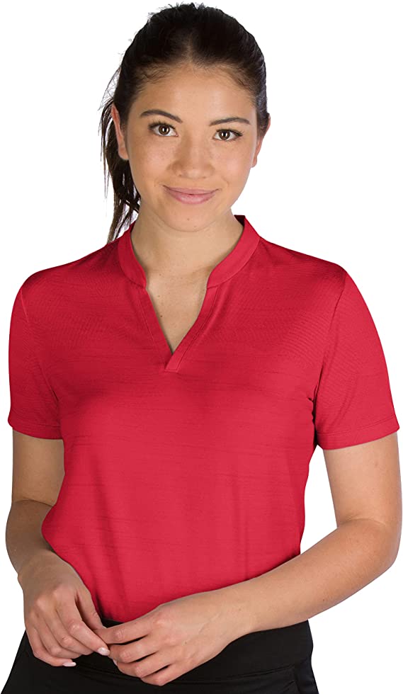 Women’s Short Sleeve Collarless Golf Polo Shirt WF Shopping