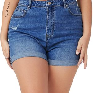 Plus Size Jean Shorts