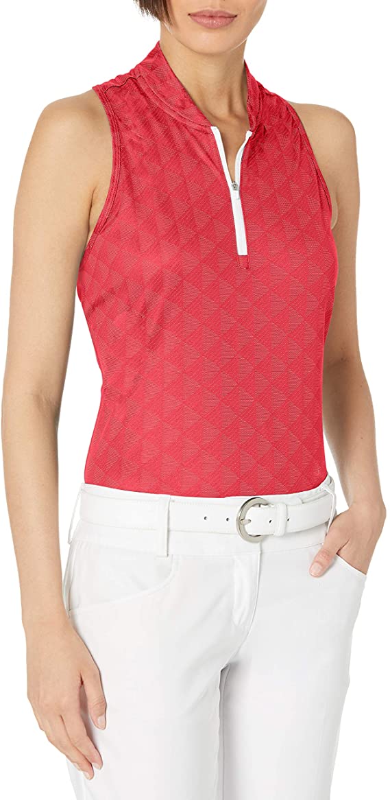 adidas Women's Heat.rdy Racerback Primegreen Polo Shirt - WF Shopping