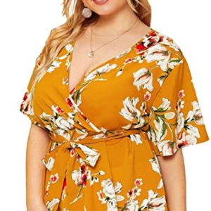 V Neck Floral Printed