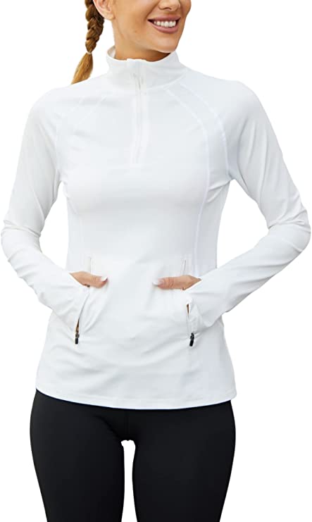 half zip running pullover
