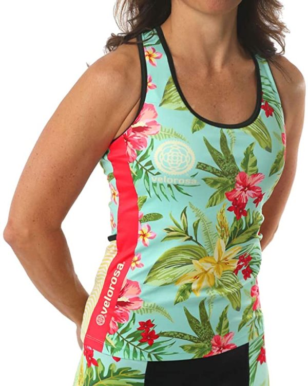 Women's Cycling Tank Top with Pockets and Shelf Bra - WF Shopping
