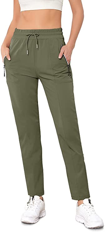 Athletic Lounge Track Pants with Zipper Pockets - WF Shopping
