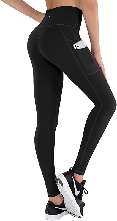 Yoga Pants with Pockets for Women, High Waisted Tummy Control - WF Shopping