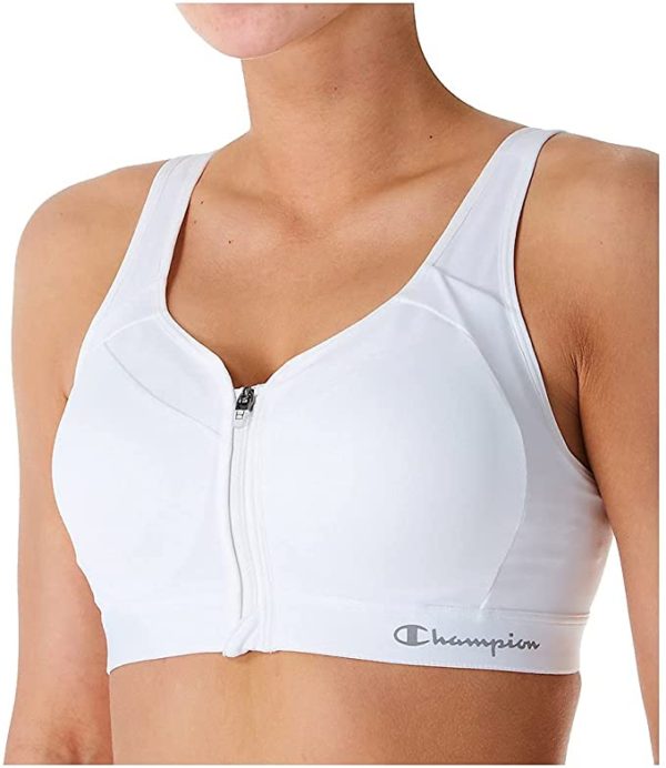 Champion Women's Motion Control Zip Sports Bra WF Shopping
