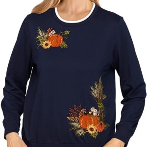 Plus-Size Pumpkin Top