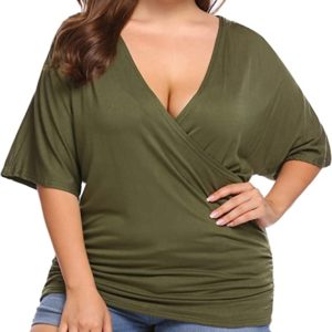Plus Size Tops V Neck