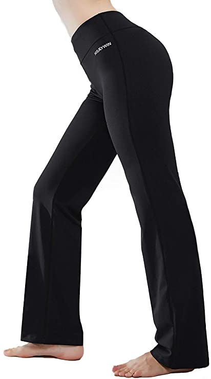 Yoga Pants 4 Way Stretch Tummy Control Workout Running Pants - WF Shopping